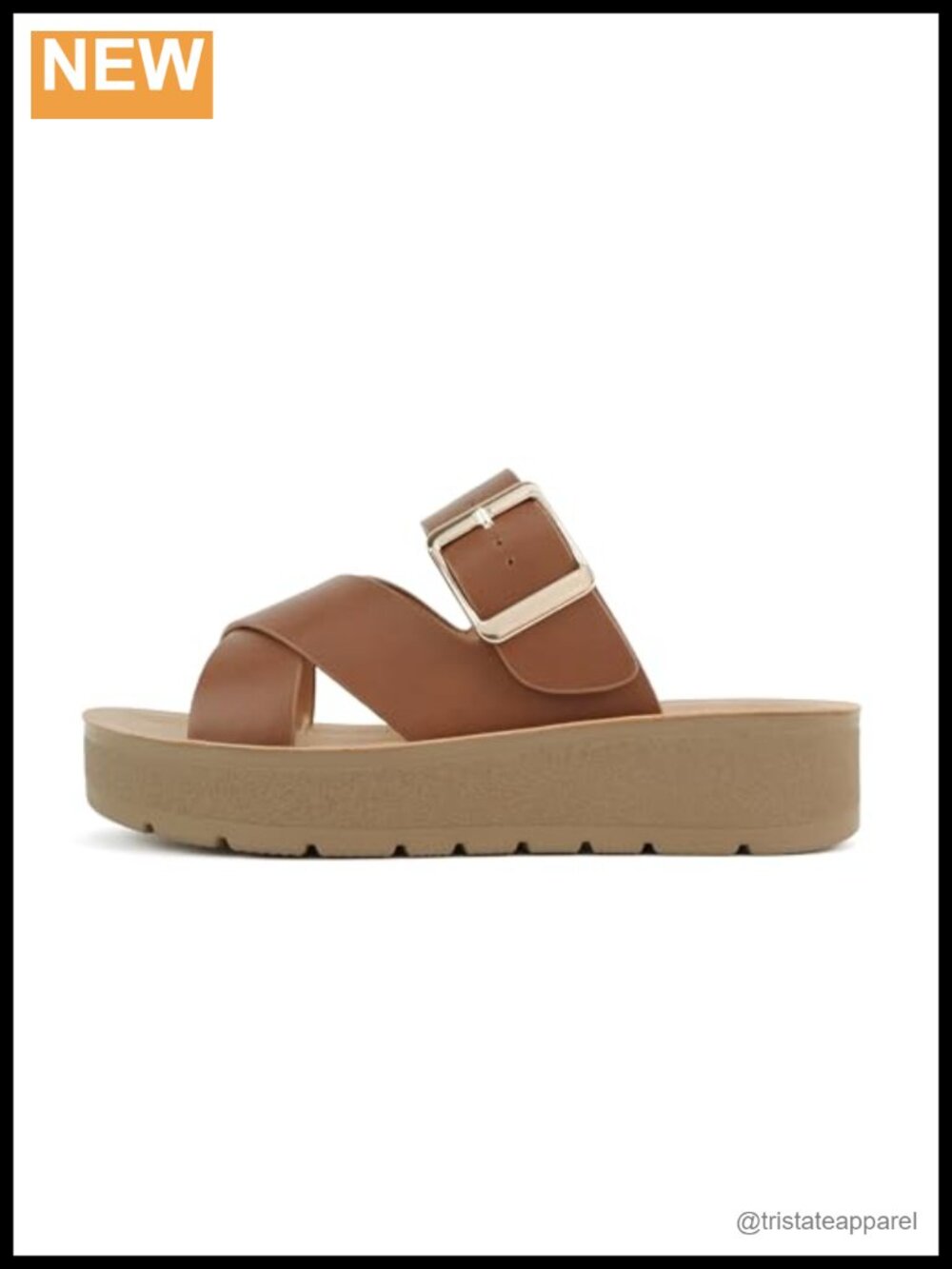 Open Toe Multi Strap Flatform Sandals